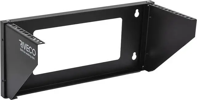 Main image of RIVECO 4U Wall Mount Rack for Network. Reinforced Heavy Load 66-99 LBS Small Server Racks Vertical & Horizontal Mounting for 19 inches IT & Studio Equipment.