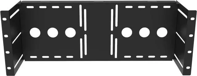 Main image of JINGCHENGMEI 4U Universal VESA LCD Monitor Mounting Bracket for 19 inches Server Rack or Cabinet, Black (MMB)