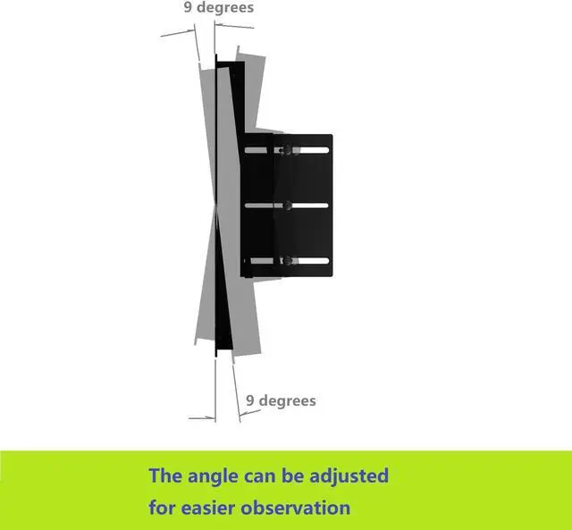 Alt view image 6 of 7 - JINGCHENGMEI 4U Universal VESA LCD Monitor Mounting Bracket for 19 inches Server Rack or Cabinet, Black (MMB)