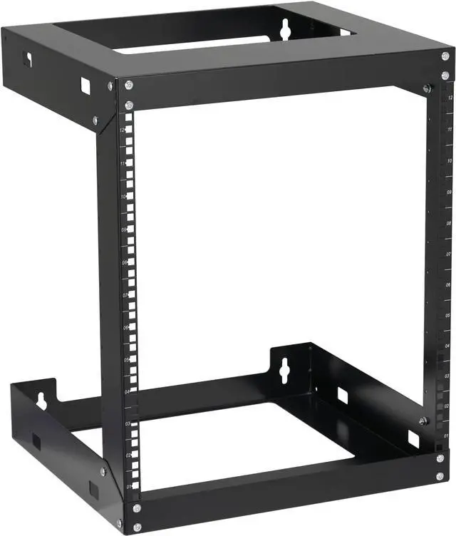 Main image of 12U Wall Mount Rack Open Frame 19" Server Equipment 18 inches Depth 2 Post Network Cabinet by Tedgetal