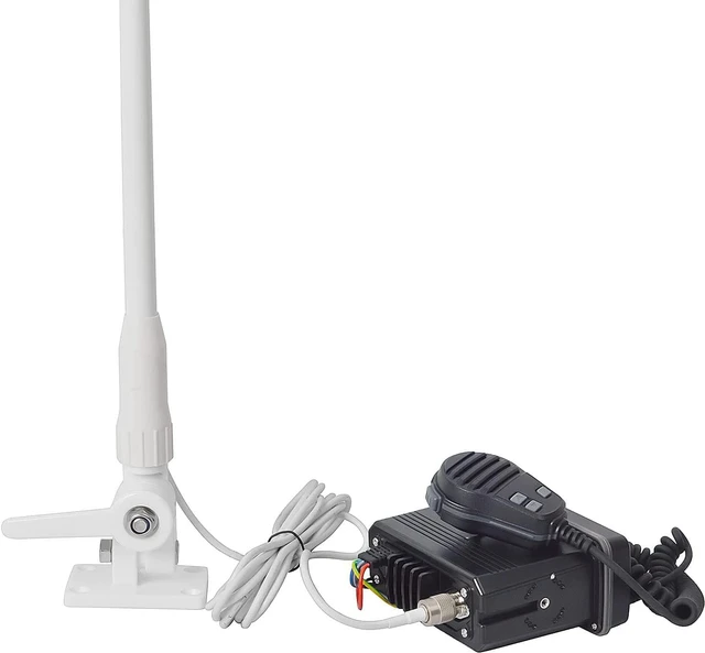 Alt view image 4 of 7 - VHF Marine Base Antenna 48 Inch Fiberglass Boat Antenna