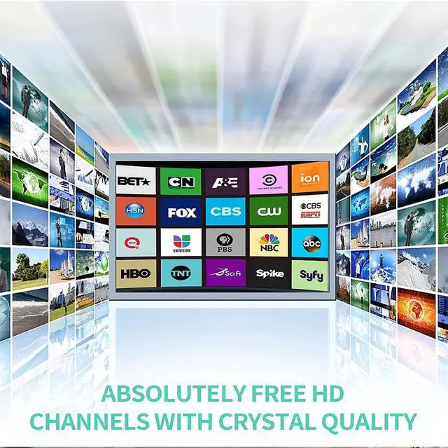 Alt view image 4 of 7 - Updated Strongest TV Antenna,1600 Miles Range Indoor/Outdoor Antenna for Smart TV and All Old TV's,360° Reception Digital TV Antenna for Local Channels-Thick Coax Cable and Amplifier