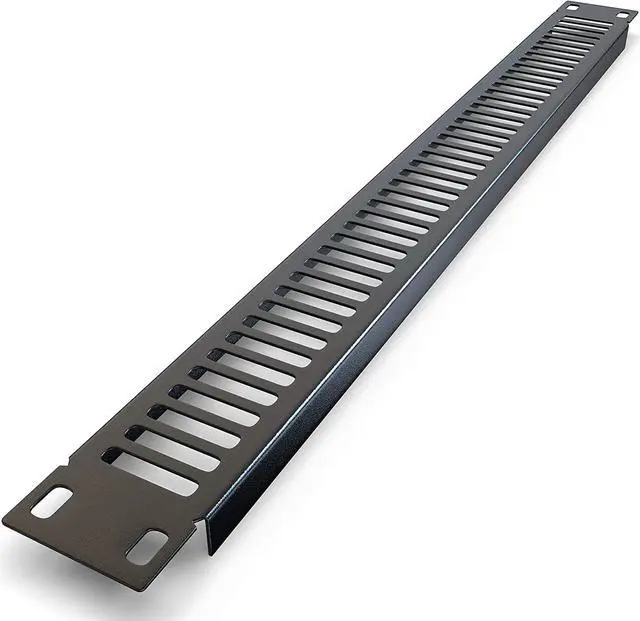 Alt view image 5 of 7 - Rackmount Venting Panel - 1U (3 Pack) Spacer for IT/AV 19 inch Network Server Rack Mount Cabinet Enclosure - Blank Vented Metal Slot Filler - Equipment Cooling Air Circulation (Black) Tupavco TP1732