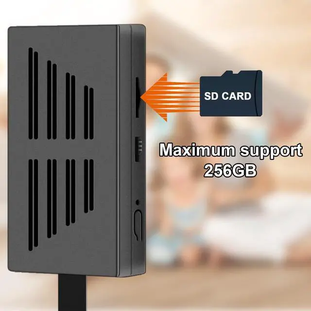 Alt view image 3 of 7 - Hidden Cameras DIY 1080P Mini Portable Spy Covert Nanny Video Recorder with Motion Detection Security Cameras for Home, Office