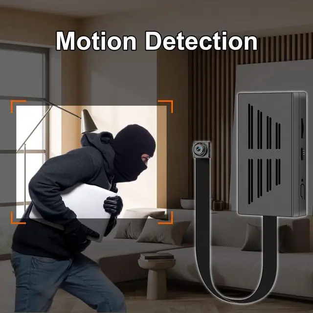 Alt view image 5 of 7 - Hidden Cameras DIY 1080P Mini Portable Spy Covert Nanny Video Recorder with Motion Detection Security Cameras for Home, Office