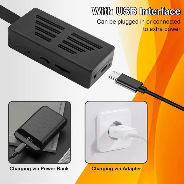 Alt view image 7 of 7 - Hidden Cameras DIY 1080P Mini Portable Spy Covert Nanny Video Recorder with Motion Detection Security Cameras for Home, Office