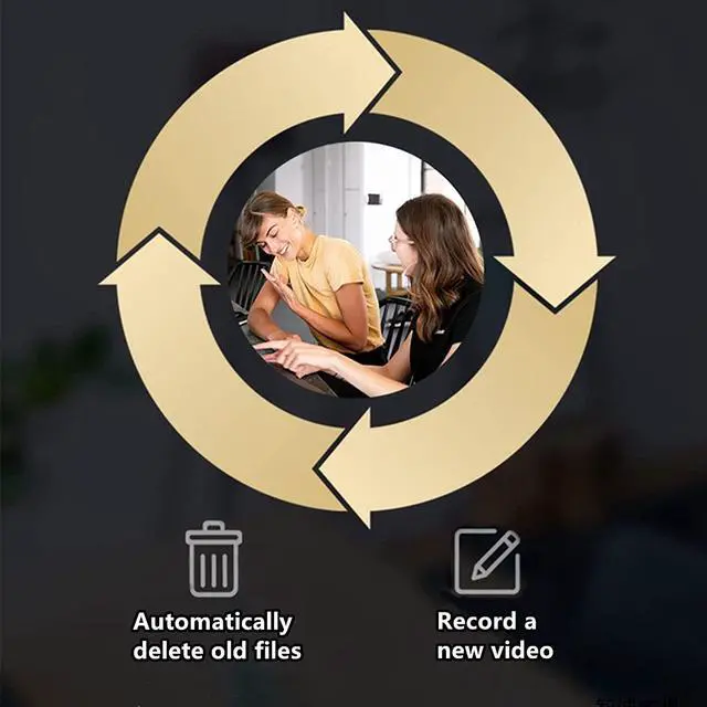 Alt view image 6 of 7 - 4K Spy Camera Hidden Camera, UHD WiFi Wireless Mini Camera/Battery Operated Nanny Cam/Small Camera for Home Security/Indoor Camera with Motion Detection Night Vision/Surveillance Camera