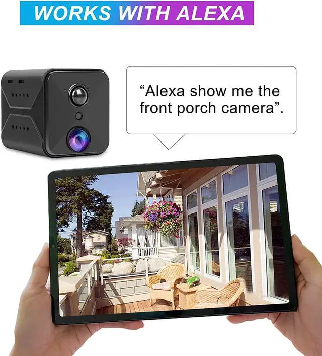Alt view image 5 of 7 - Hidden Camera Mini 4K WiFi Wireless Spy Camera Nanny Pet Cam Security Secret Tiny Surveillance Cameras with Motion Detection Night Vision Live Video Recording 70 Days Long Battery Life for Home Indoor