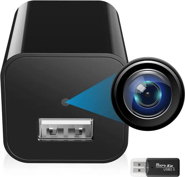 Main image of Spy Camera Charger, Viiwuu Full HD 1080P Video Spy Camera Nanny Cam Surveillance Camera USB Charger Camera Spy Cam Motion Monitoring Hidden Camera for Home Business Spy Camera Charger Hidden Cameras