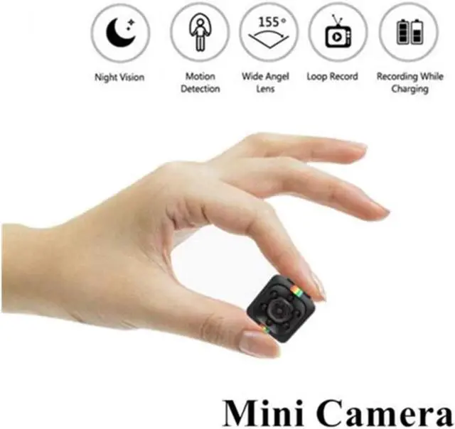 Alt view image 2 of 7 - Spy Camera Hidden Camera Mini Spy Camera 1080P HD Portable Small Camera with Motion Detection Loop Recording , Nanny Cam for Home Indoor Outdoor Security