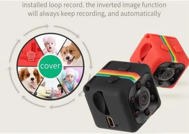 Alt view image 4 of 7 - Mini Spy Camera Sansnail 1080P Hidden Camera SQ11 Portable Small HD Nanny Cam with Night Vision and Motion Detection Indoor Covert Security Camera for Home and Office Hidden Spy Cam