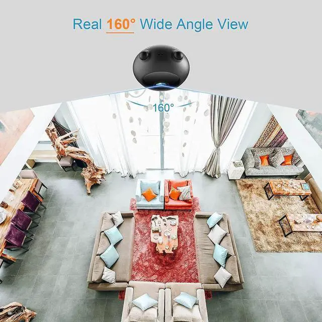 Alt view image 2 of 7 - Mini Spy Camera 1080P Hidden Camera WiFi Hidden Camera Portable Small HD Nanny Cam with Night Vision and Motion Detection, App Remote Access - Indoor Covert Security Camera for Home