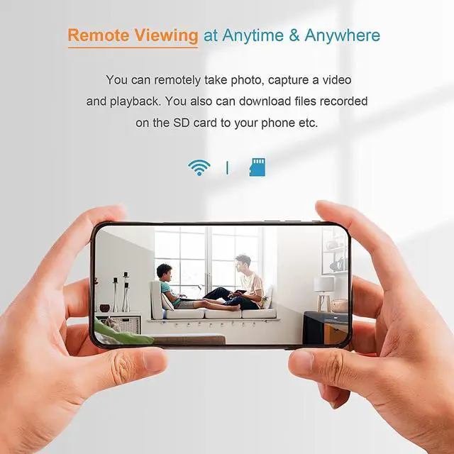 Alt view image 5 of 7 - Mini Spy Camera 1080P Hidden Camera WiFi Hidden Camera Portable Small HD Nanny Cam with Night Vision and Motion Detection, App Remote Access - Indoor Covert Security Camera for Home