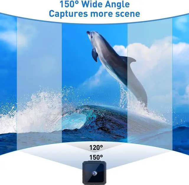 Alt view image 2 of 7 - Mini Spy Camera- Hidden Camera with 32GB SD Card, Nanny Cam 1080P with Night Vision and Motion Detection, Small Cameras for Home Security, Indoor, Office, Warehouse, Apartment