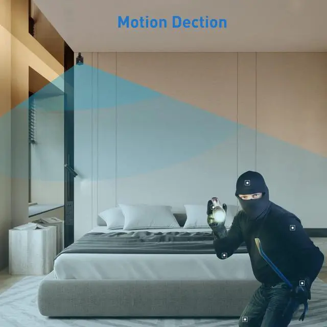 Alt view image 4 of 7 - Mini Spy Camera- Hidden Camera with 32GB SD Card, Nanny Cam 1080P with Night Vision and Motion Detection, Small Cameras for Home Security, Indoor, Office, Warehouse, Apartment