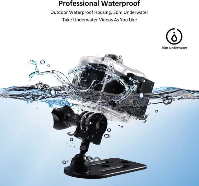 Alt view image 4 of 7 - Meet Romance Mini Spy Camera with 32GB SD Card Waterproof Case 1080P HD Hidden Camera Night Vision Micro Nanny Cam Built-in Battery Surveillance Camera for Indoor and Outdoor (No WiFi)