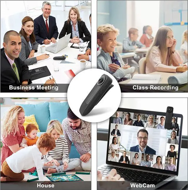 Alt view image 4 of 7 - HOT2GO Hidden Camera Bodycam 64GB Mini Spy Nanny Cam 1080P Small Hidden Camera Micro Camera Body Portable Security Cameras USB Charger Night Vision 6H Auto overwrite 1000mA