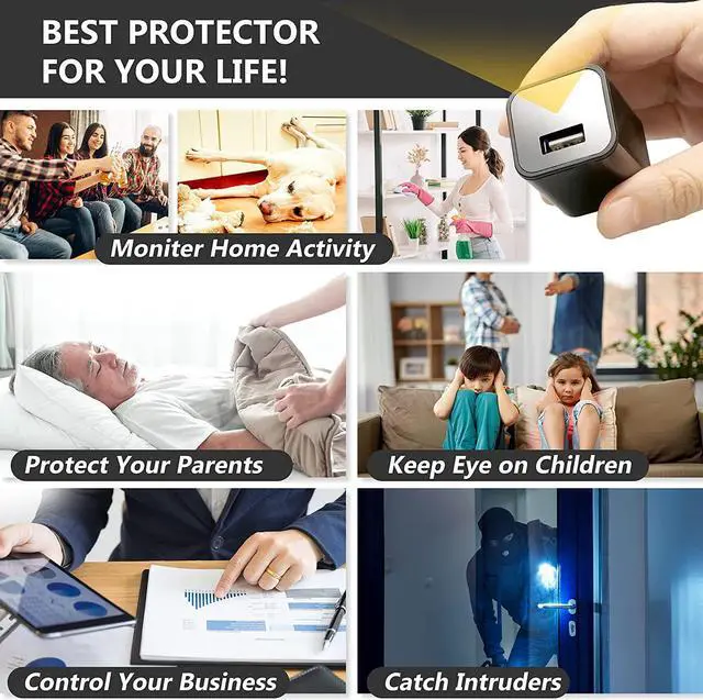 Alt view image 2 of 7 - Spy Camera Charger - Hidden Camera Charger - USB Charger Camera 1080P - Hidden Spy Camera - Hidden Nanny Cam - Hidden Spy Cam - Hidden Cam - Surveillance Camera Full HD