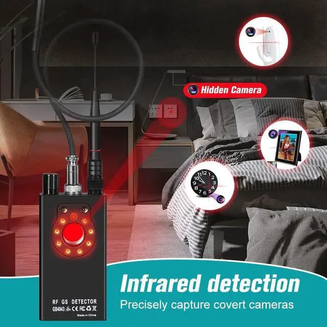 Alt view image 5 of 6 - JMDHKK Hidden Camera detectors ,Bug detectors, Anti spy Detector ,Portable rf Scanner, Camera Finder for Listening Device GPS Tracker Hidden Camera in Office or Hotel or Business Meeting or car