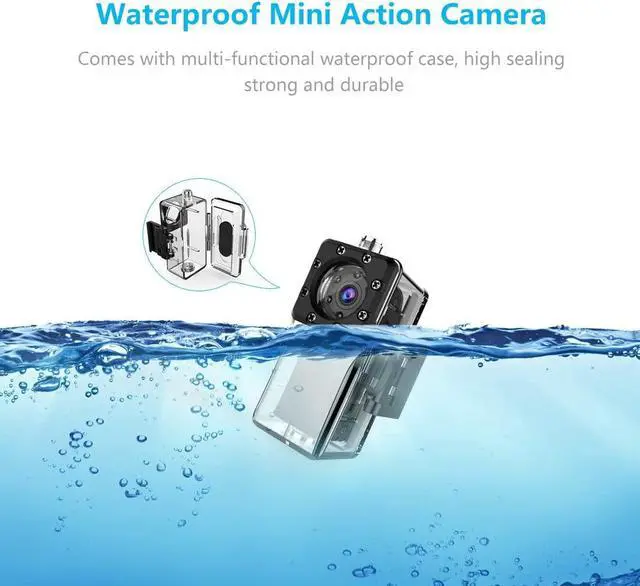 Alt view image 2 of 6 - Waterproof Mini Spy Camera, MHDYT 1080P Full HD Small Portable Hidden Camera/Small Security Camera with Motion Detection and Night Vision, Wireless Security Camera Outdoor/Indoor
