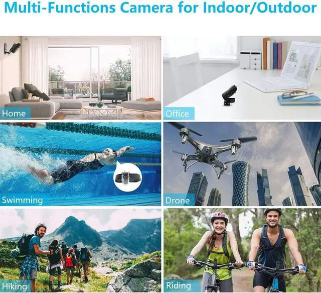 Alt view image 6 of 6 - Waterproof Mini Spy Camera, MHDYT 1080P Full HD Small Portable Hidden Camera/Small Security Camera with Motion Detection and Night Vision, Wireless Security Camera Outdoor/Indoor