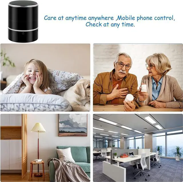 Alt view image 5 of 7 - Wicider Hidden Camera Bluetooth Speaker,180° Rotate Hidden Spy Camera Nanny Cam 1080P WiFi Bluetooth Speaker Camera Wireless Home Security Camaras with Motion Detection Real-Time View for Home/Office