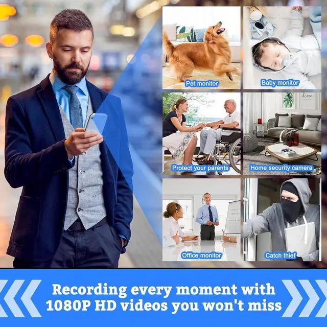Alt view image 4 of 5 - 1080P WiFi Hidden Spy Camera USB Charger Wireless Mini Nanny Camera Home Security Surveillance Small HD Monitoring Camera with Motion Detection Remote App Control