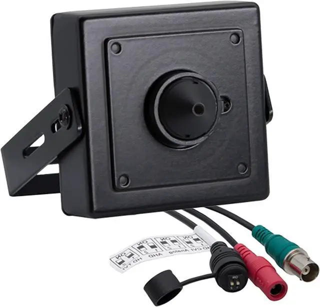 Main image of Evertech 1080p HD 4in1 AHD TVI CVI, Analog Indoor Mini Hidden Camera with Wide Angle Pinhole Lens