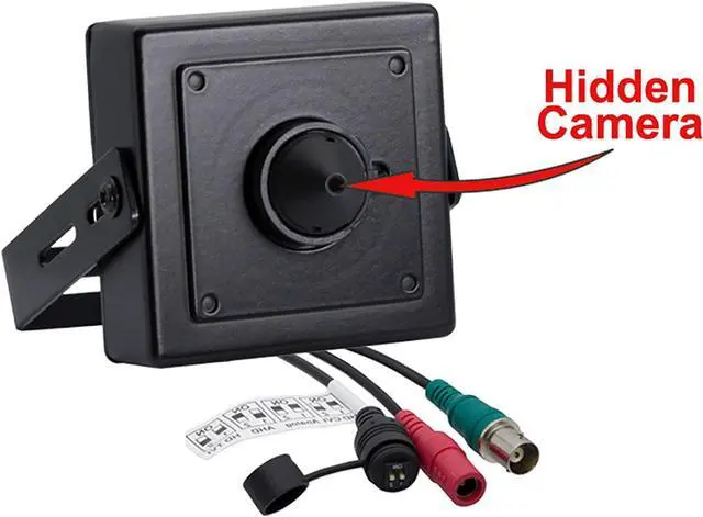 Alt view image 7 of 7 - Evertech 1080p HD 4in1 AHD TVI CVI, Analog Indoor Mini Hidden Camera with Wide Angle Pinhole Lens