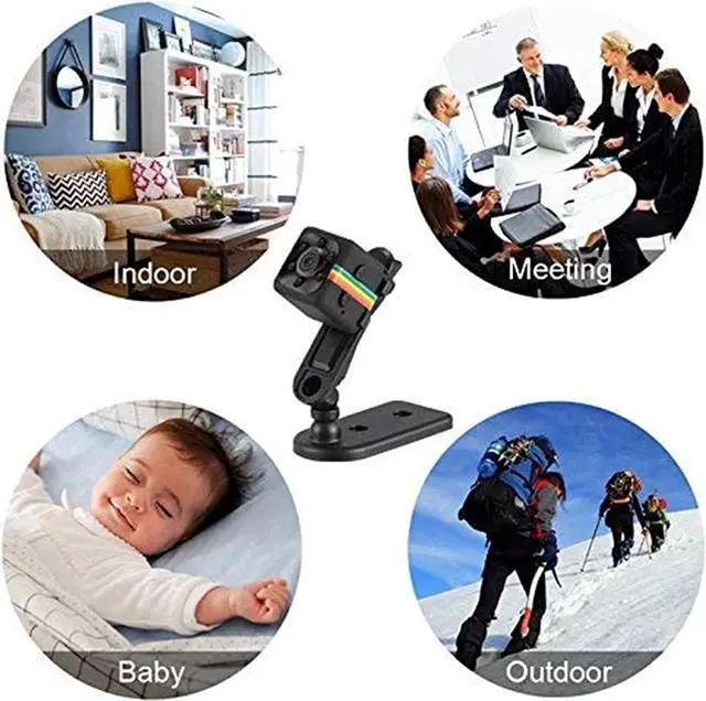 Alt view image 3 of 7 - Lyspace Mini Hidden Camera, Small Cop Cam, Mini DV, Portable HD 1080p Sports Action Video Recorder Covert Body Concealed Little Spy Nanny Camera for Home Car Indoor Outdoor Security-Video Only