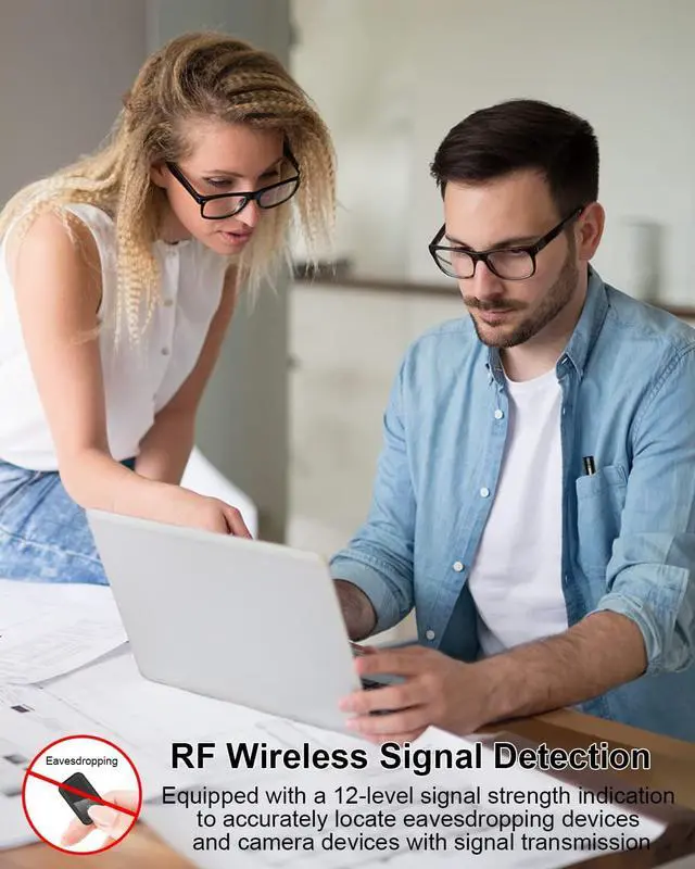 Alt view image 4 of 7 - Anti Spy Detector, Salati Hidden Camera Detectors, Bug Detector, RF Signal Detector for GPS Tracker Camera Listening Devices, with 12 Levels Sensitivity and 4 Modes, for Home Office Travel