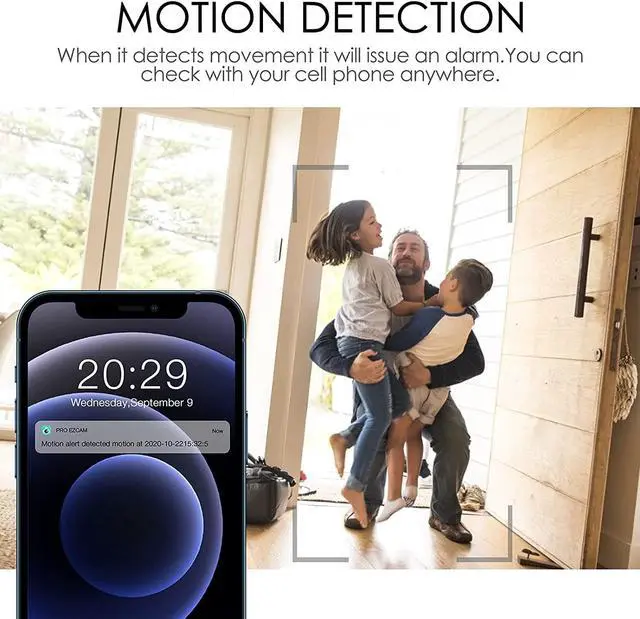 Alt view image 3 of 6 - Hidden Camera Clock Spy Camera Wireless Indoor Hidden Cameras 1080P HD WiFi Security Camera Nanny Cam Monitor Night Vision Video Recorder Motion Detection Covert for Home Surveillance No Audio