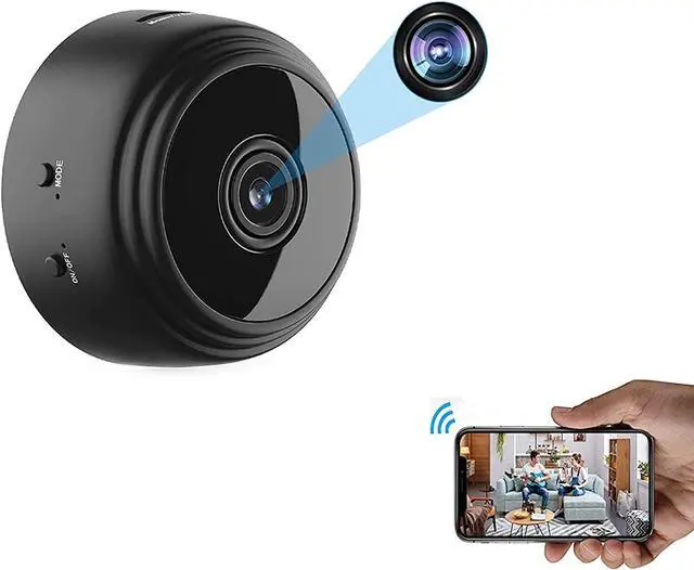 Main image of OVEHEL Mini WiFi Spy Camera HD 1080P Wireless Hidden Camera Video Camera Small Nanny Cam with Night Vision and Motion Activated Indoor Use Security Cameras Surveillance Cam for Car Home Office