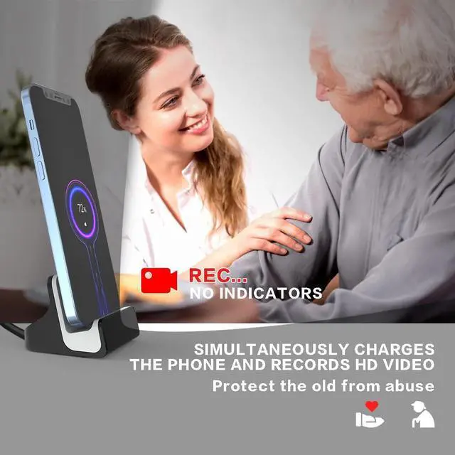 Alt view image 4 of 7 - Hidden Cameras with iPhone Charger, LIZVIE 1080P Spy Mini Nanny WiFi Secret Stealth Cam Video Recording for Home Surveillance