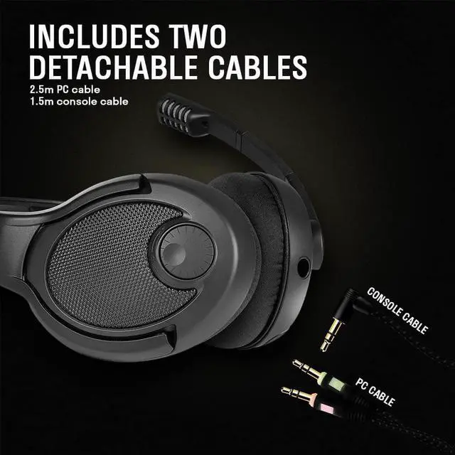 Alt view image 6 of 7 - DROP + EPOS PC38X Gaming Headset Noise-Cancelling Microphone with Over-Ear Open-Back Design, Velour Earpads, Compatible with PC, PS4, PS5, Switch, Xbox, Mac, Mobile, and More (Black)