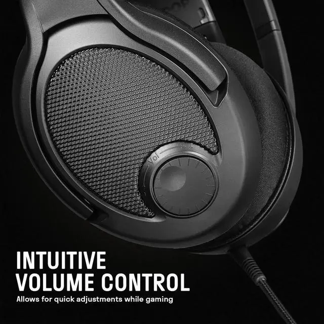 Alt view image 5 of 7 - DROP + EPOS PC38X Gaming Headset Noise-Cancelling Microphone with Over-Ear Open-Back Design, Velour Earpads, Compatible with PC, PS4, PS5, Switch, Xbox, Mac, Mobile, and More (Black)