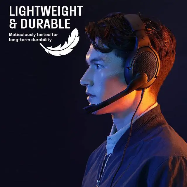 Alt view image 7 of 7 - DROP + EPOS PC38X Gaming Headset Noise-Cancelling Microphone with Over-Ear Open-Back Design, Velour Earpads, Compatible with PC, PS4, PS5, Switch, Xbox, Mac, Mobile, and More (Black)