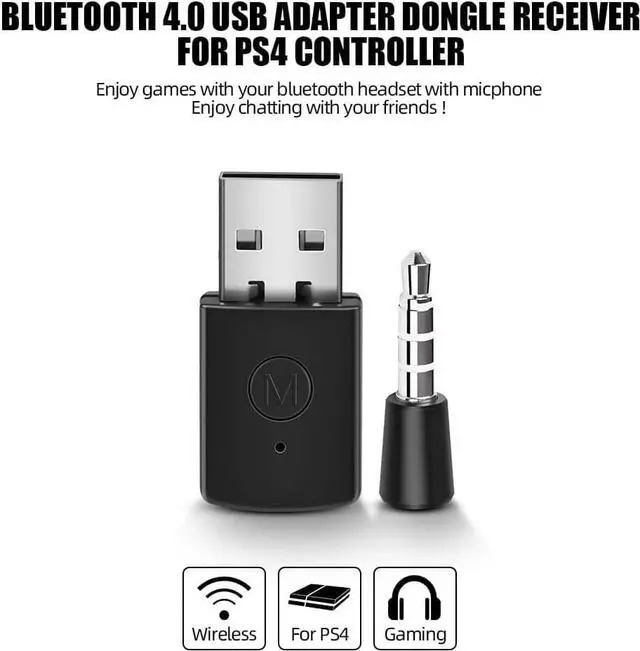 Alt view image 5 of 5 - Bluetooth Dongle Adapter USB 4.0 - Zamia Mini Dongle Receiver and Transmitters Wireless Adapter Kit Compatible with PS4 /PS5 Playstation 4 /5 Support A2DP HFP HSP