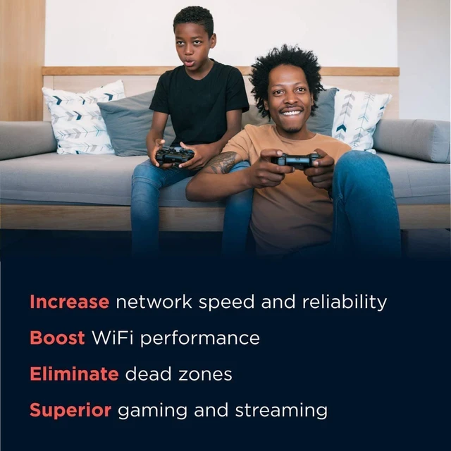 Alt view image 2 of 4 - Motorola MoCA Adapter for Ethernet Over Coax, Plug and Play, Ultra Fast Speeds, Boost Home Network for Better Streaming and Gaming (2.5 Gbps - MoCA 2 Pack)