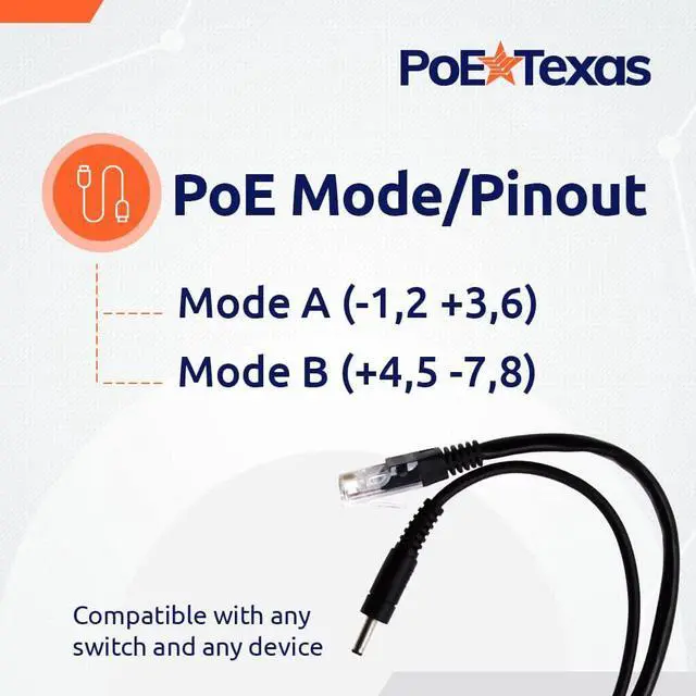 Alt view image 4 of 6 - PoE Texas 802.3af Power Over Ethernet PoE Splitter with 5 Volts 10 Watts Output - for 5V Non-PoE Security Camera and Devices Like Foscam, Sonoff, Tablet, USB, Dropcam, Raspberry Pi and Others