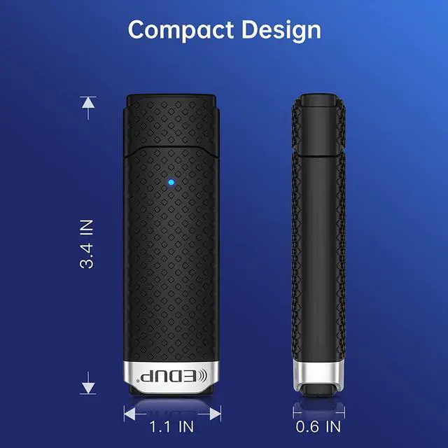 Alt view image 4 of 7 - EDUP USB 3.0 WiFi 6 Adapter AX1800M 802.11ax Dual Band 5.8Ghz/2.4Ghz Wireless Network Adapter Compatible with Windows 11/10