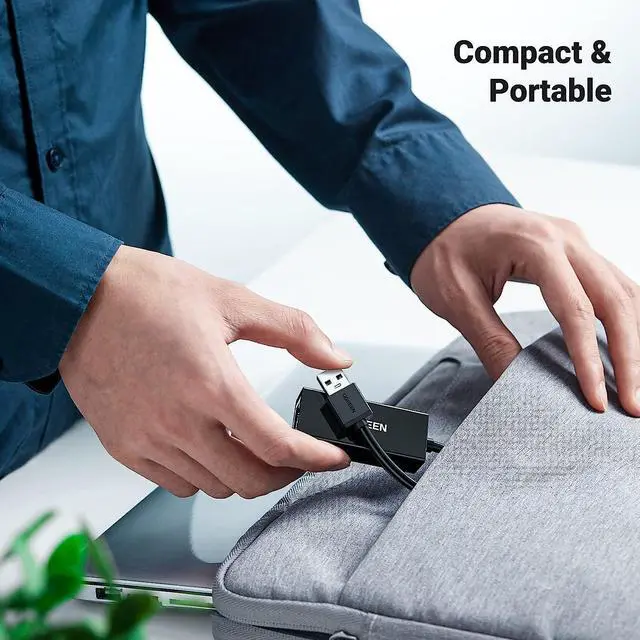 Alt view image 6 of 6 - UGREEN USB to Ethernet Adapter for Laptop PC Gigabit USB 3.0 to 10 100 1000 Mbps Network Adapter USB A to RJ45 Wired LAN Adapter Compatible with Nintendo Switch MacBook Windows macOS Linux, and More