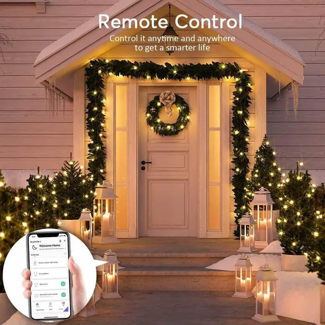 Alt view image 4 of 7 - 6 Ft WiFi Surge Protector - 8 Outlet Extension Cord with 4 Smart & 4 Always On Outlets, 4 USB Ports, Alexa & Google Home Compatible, Black