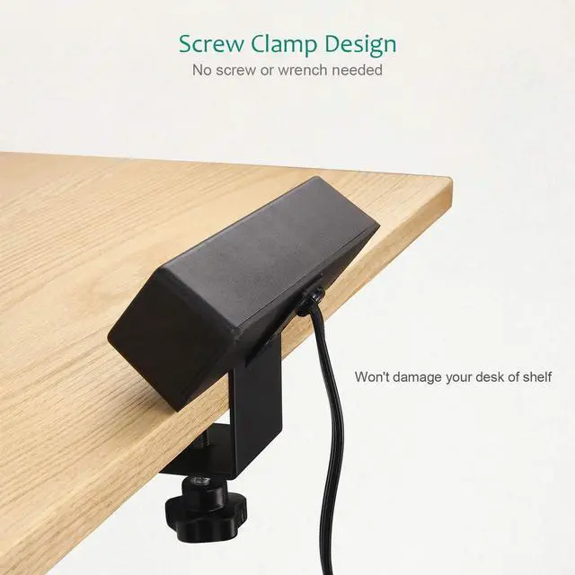 Alt view image 4 of 7 - VILONG Desk Clamp Power Strip with USB Port, 4 Outlet Desktop Mount Charging Power Station,on Desk Edge Power Outlet Office Accessories - 6.5Ft Extension Cord