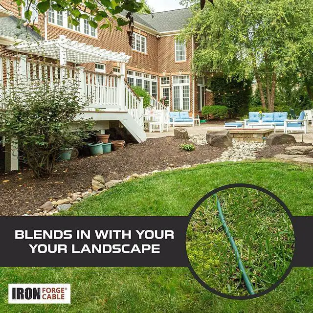 Alt view image 7 of 7 - Iron Forge Cable 2 Pack Weatherproof 20 Ft Outdoor Extension Cord - 16/3 SJTW Heavy Duty Green Extension Cord 3 Prong - 13 Amp Exterior Power Cable