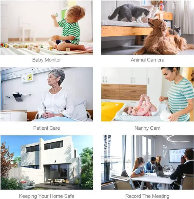 Alt view image 6 of 6 - Spy Camera WiFi Hidden Camera 1080P HD Mini Spy Cam for Home Security Easy to Use Wireless Indoor Smallest Camera with Motion Detection Night Vision