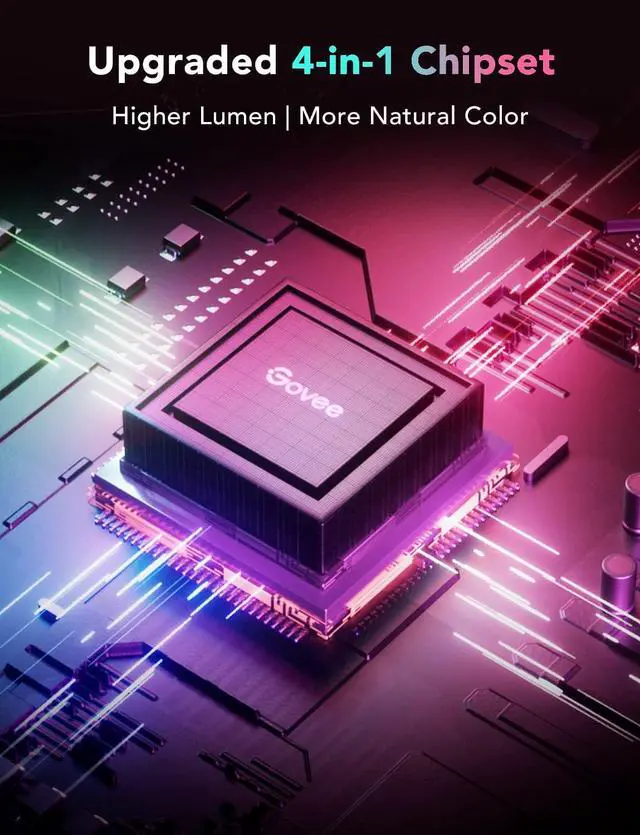 Alt view image 7 of 7 - RGBIC LED Strip Lights M1 with Matter 16.4ft WiFi LED Lights for Cabinet TV Bed and Gaming Desk Smart LED Lights Work with Apple Home Alexa Google Assistant Party Home Decor