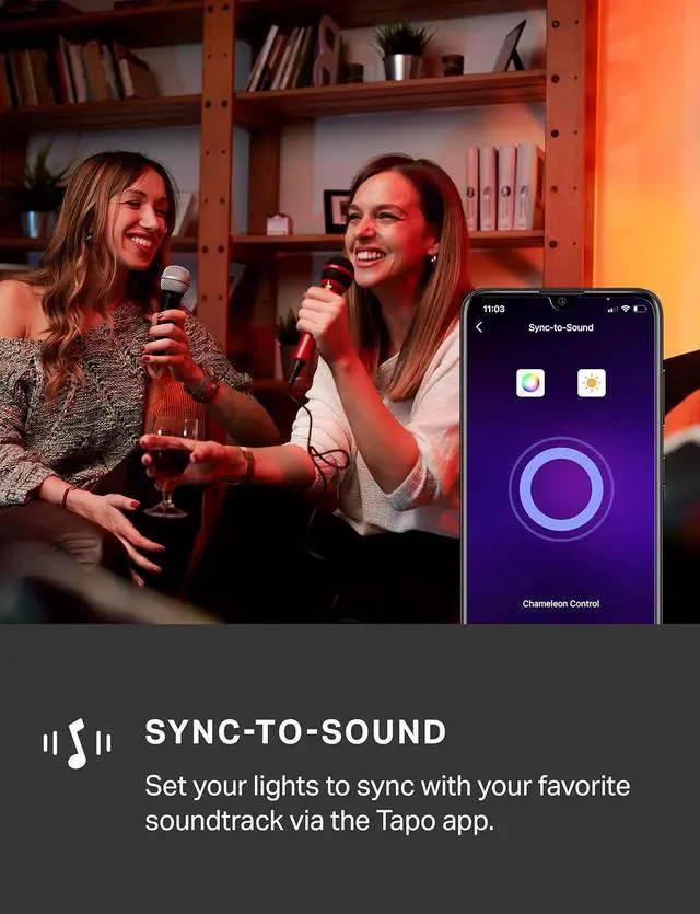 Alt view image 7 of 7 - TP-Link RGBWIC Smart LED Light Strip 16.4Ft 1000 Lumens 16M Dimmable Colors 50 Color Zones Works w/ HomeKit/Alexa/Google Home Sync-to-Sound IP44 PU Coating Trimmable L930-5