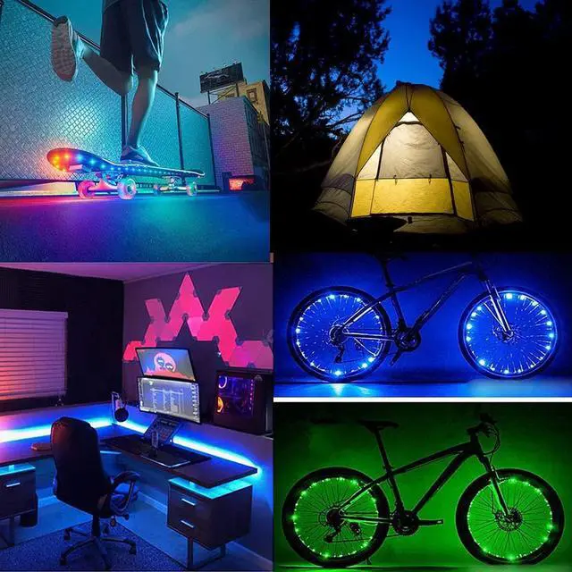 Alt view image 2 of 6 - LED Strip Lights Battery Powered 20ft 24-Keys Remote Controlled DIY Indoor and Outdoor Decoration.