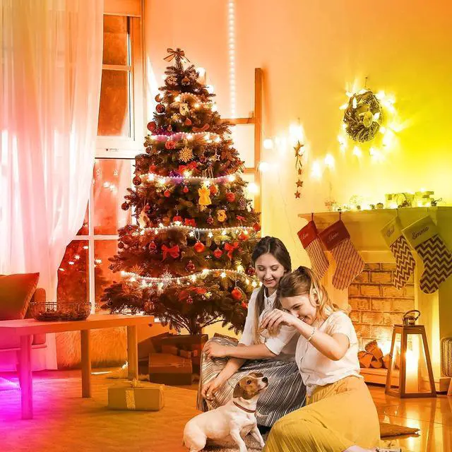 Alt view image 5 of 6 - Led Lights for Bedroom 32.8ft Led Strip Lights RGB Color Changing Strip Light with Remote Control Led Light for Room Decor Home Decor